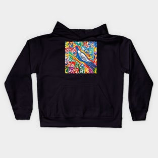 Blue dove of peace-Matisse inspired Kids Hoodie